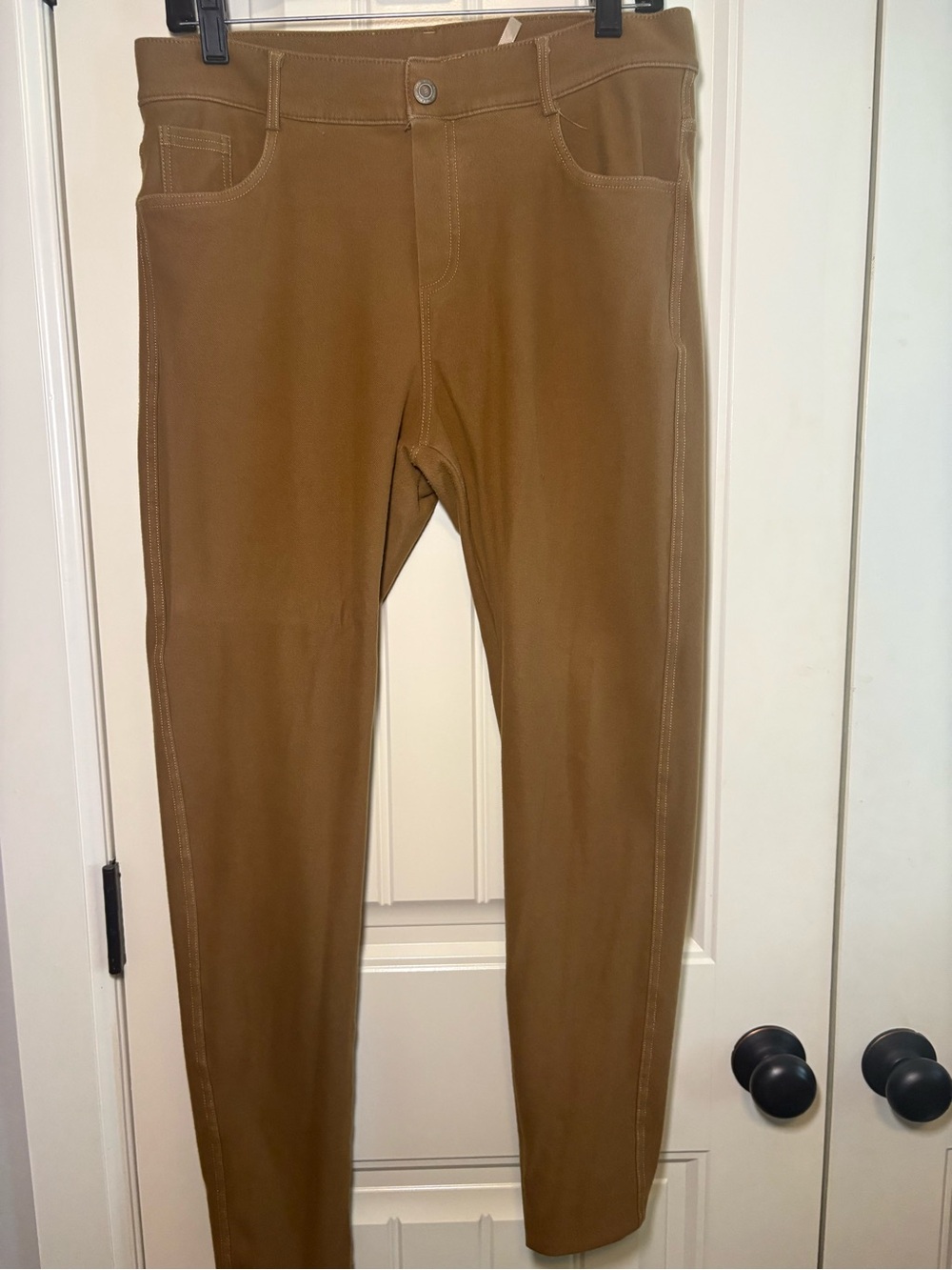 Straight Leg Women's Pants in Camel